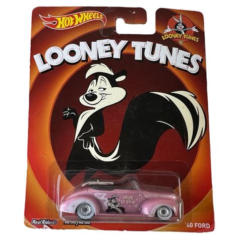 LOONEY TUNES HOT Wheels Pepe Le Pew Ford Mattel Nouvelle Carte Longue BDR EUR