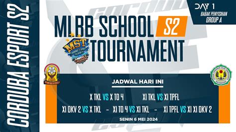 LIVE MLBB SCHOOL TOURNAMENT CORDUBA E SPORT S2 MILAD CORDUBA KE 30