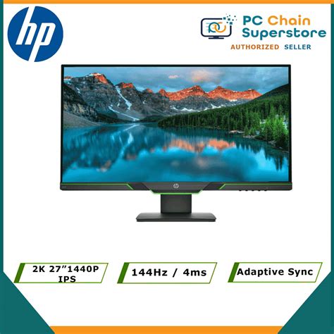 HP X27i 2k Gaming Monitor - 27" QHD 2560 x 1440p IPS 144hz / 4ms ...