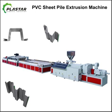 Vinyl Seawall Pvc Sheet Piles Extrusion Making Machine Pvc Sheet Pile Extrusion Machine And