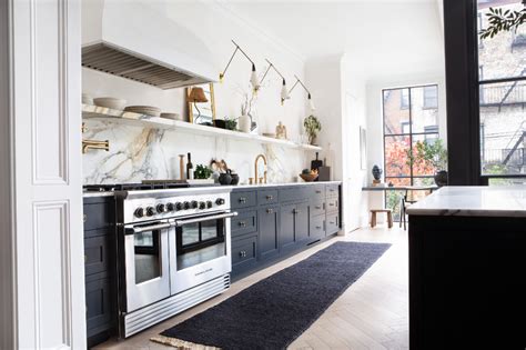 How Athena Calderone Created Her 20 Marble Floating Kitchen Shelf Long