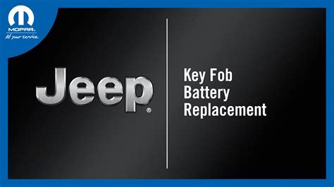 Key Fob Battery Replacement How To 2023 Jeep Grand Cherokee L Youtube