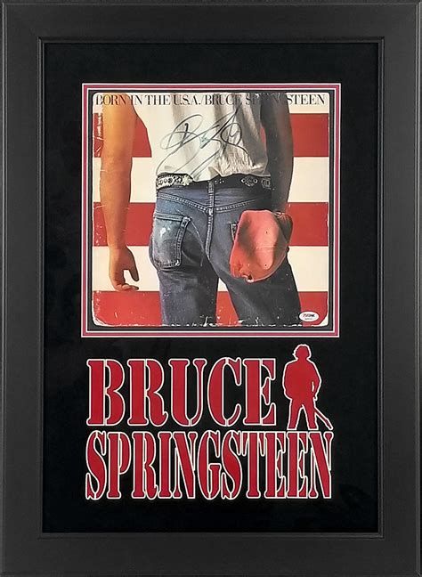 Bruce Springsteen Autographed 'Born In The USA' Album Framed