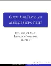 Understanding Capital Asset Pricing And Arbitrage Pricing Course Hero