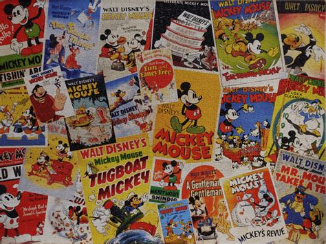 Mickey Mouse Vintage Posters, Ceaco, 1500 piece : r/Jigsawpuzzles