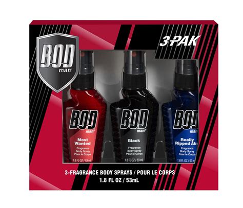 Bod Man Fragrance Body Spray T Set 3 Pieces