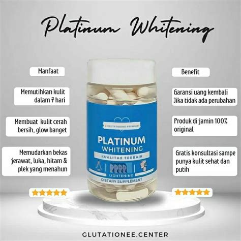 Jual Glutathione Platinum Whitening Original Shopee Indonesia