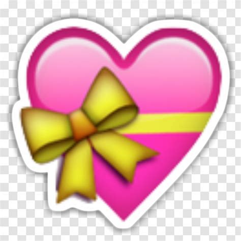 Emojipedia Heart IPhone Ribbon Text Messaging Emoji Transparent PNG