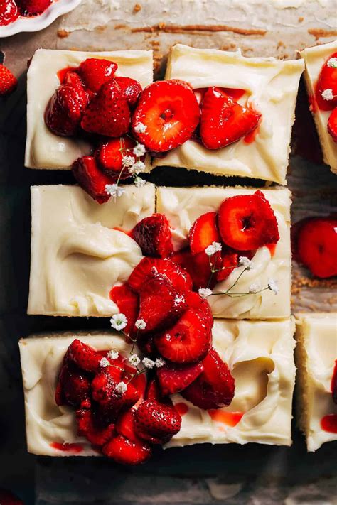 Strawberry Shortcake Cheesecake Bars Butternut Bakery