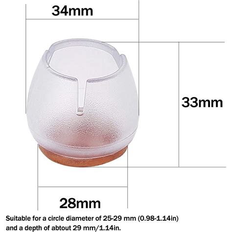 Set 24 Protectii Pentru Picioare Scaune Silicon Transparent EMAG Ro