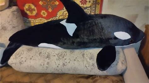 Мягкие игрушки: коты-батоны 50см, 100см, 160см и касатка 130см. - YouTube