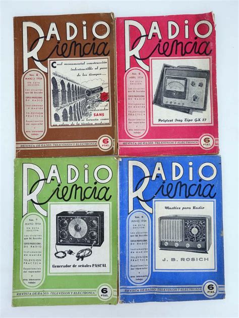 RADIO CIENCIA REVISTA DE RADIO TELEVISIÓN Y ELECTRONIA 1 A 10 AÑOS