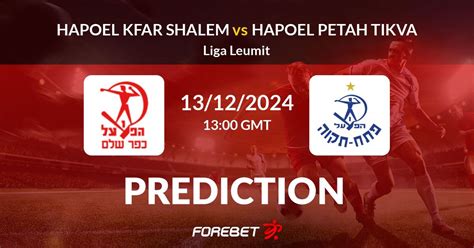 Hapoel Kfar Shalem Vs Hapoel Petah Tikva Prediction Stats H2H 13