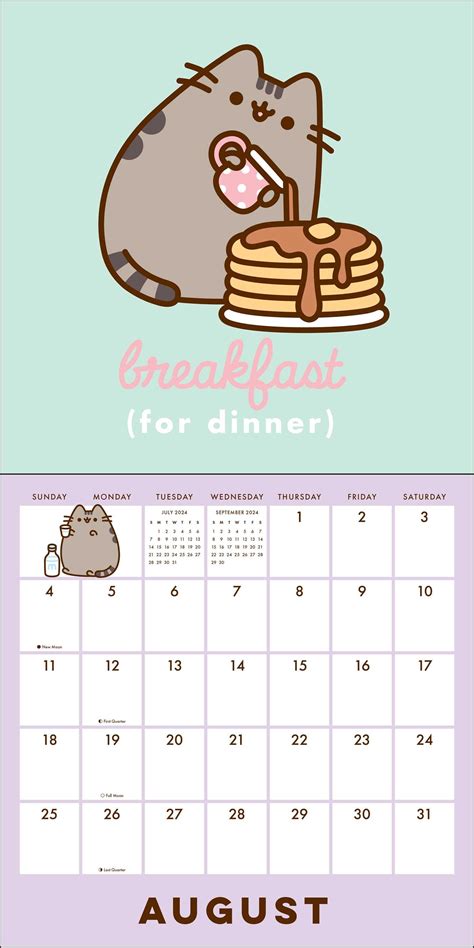 Pusheen Cat Calendar 2024 Olympics Heddi Kristal