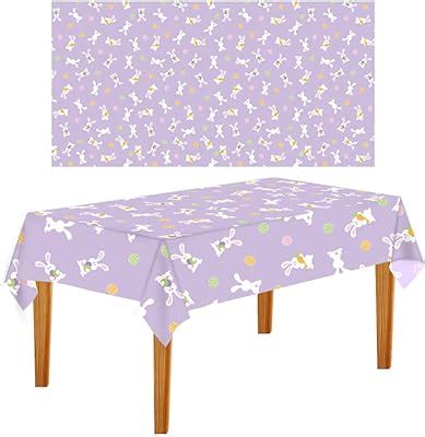 Amazon Cakka Easter Tablecloth Plastic X Inch Pack