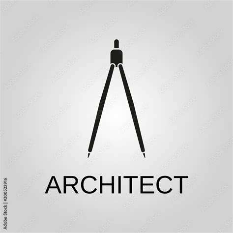 Architect icon. Architect symbol. Flat design. Stock - Vector ...