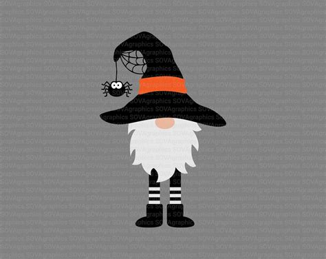 Halloween Gnome Svg Wicked Gnome Svg Spooky Gnome Svg Etsy