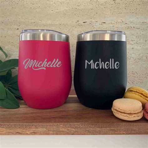 Personalised Engraved Wine Tumbler Insulated Wine Tumbler With Clear