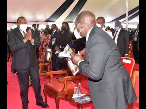 LIVE RUTO RAILA AND UHURU MEET FACE TO FACE AT THE BURIAL CEREMONY OF