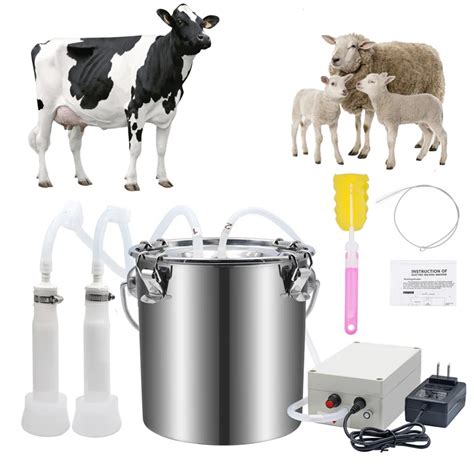 New L Milking Machine V Cattle Goat Electric Pulsating Milking