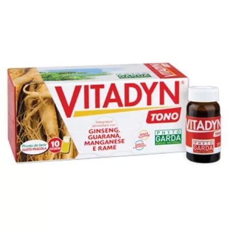 VITADYN TONO INTEGRATORE ginseng guaranà phyto garda 10 flaconcini