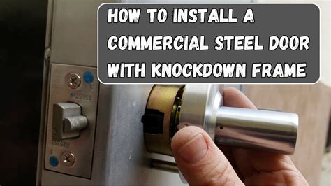 How To Install A Commercial Steel Wraparound Knockdown Frame And Door