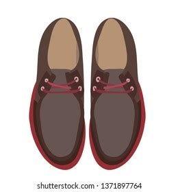 Vector Isolated Top View Shoes Man Stock Vector (Royalty Free ...