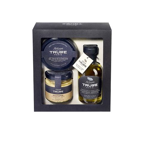 Coffret Huile D Olive Sel Et Moutarde Artisan De La Truffe