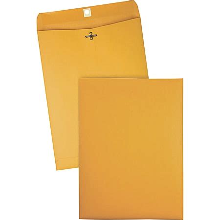 Quality Park Gummed Kraft Clasp Envelopes Clasp Width X Length