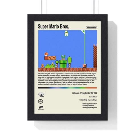 Super Mario Bros Posters Classic Video Game Art Poster Kingz