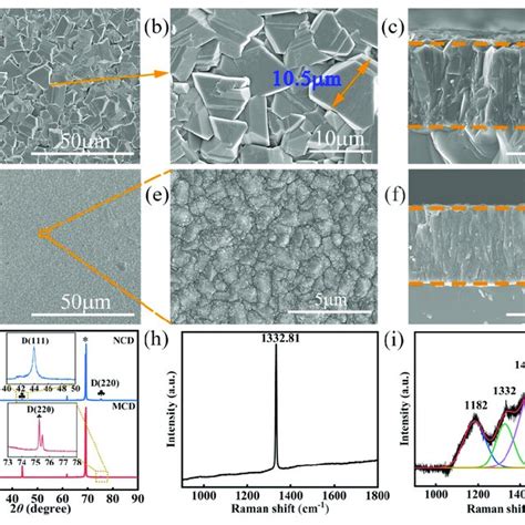 The Surface And Cross Sectional Morphologies Of Diamond Coatings A C