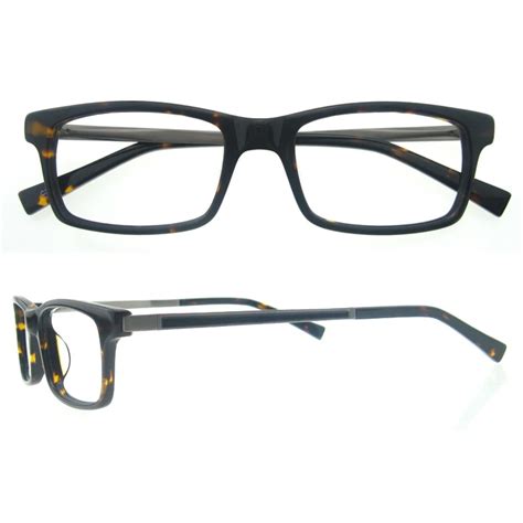 Designer Glasses Frames For Men Blue Acetate Optical Frames Matt Black Eyeglass Frame Italy ...