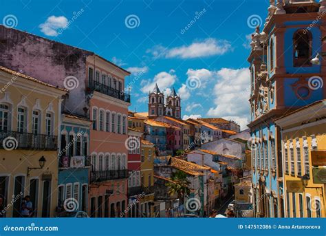 O Centro Da Cidade Hist Rico De Caracter Sticas De Pelourinho Iluminou