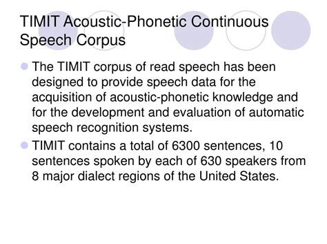 speech recognition final project resources powerpoint