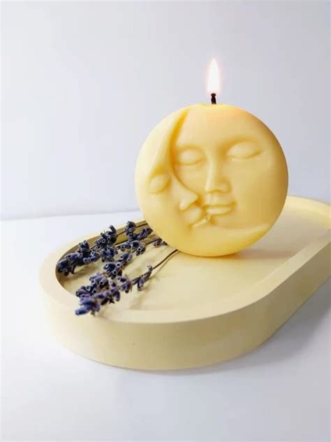 Amazon 2 Pcs Sun And Moon Shaped Candles Aesthetic Candle