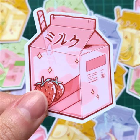 Cute Milk Carton Stickers ⋆ V0idless