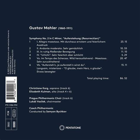 Mahler Symphony No 2 Semyon Bychkov La Boîte à Musique