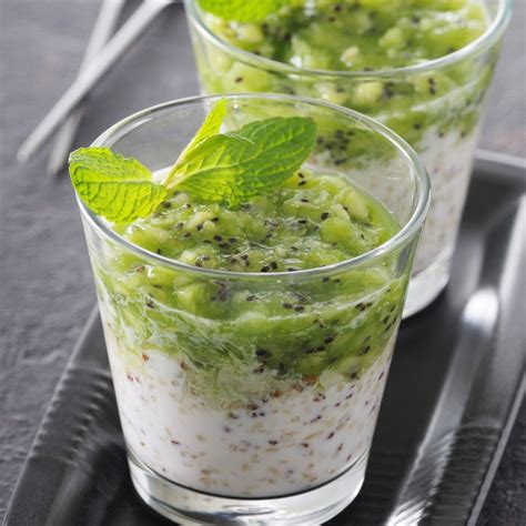 Cr Me De Tapioca Au Lait De Coco Et Compote De Kiwis Oscar