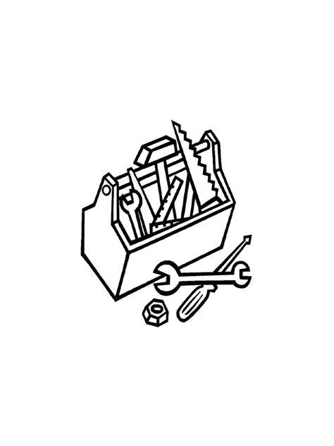 Tool Box Coloring Pages