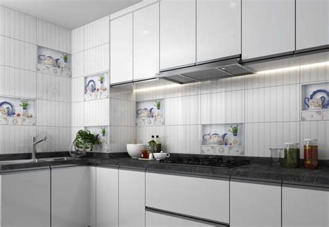 Glossy X Mm Kitchen Digital Ceramic Wall Tiles X Ft X