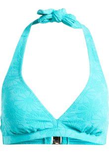 Neckholder Bikini Oberteil In Tollen Bunten Farben Blau Damen