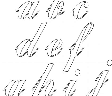 Resultado De Imagen Para Molde De Letras Cursiva Tattoo Lettering