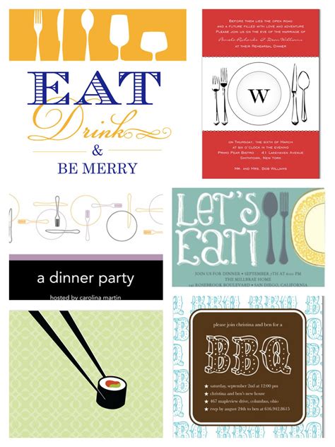 Rehearsal Dinner & Dinner Party Invitations | PartyIdeaPros.com