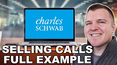 Selling Covered Call Option Example On Charles Schwab Youtube