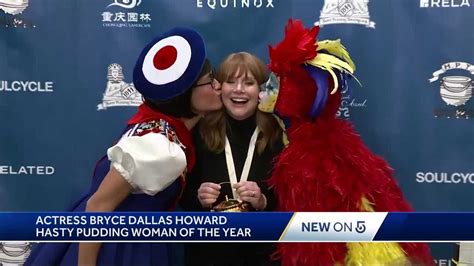 Hasty Pudding parade, roast honors Bryce Dallas Howard