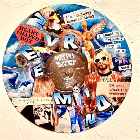 Nirvana Nevermind Fan Art on Vinyl Record Friends Gift - Etsy