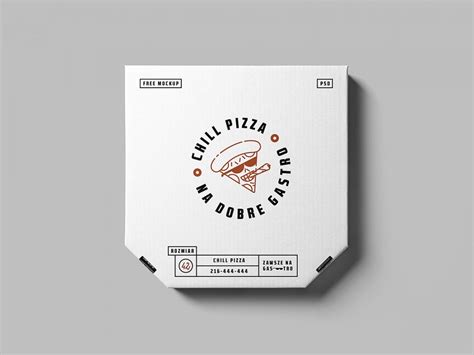 Free Pizza Box Mockup