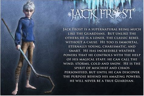 Jack Frost Jack Frost Rise Of The Guardians Jack Frost Quotes