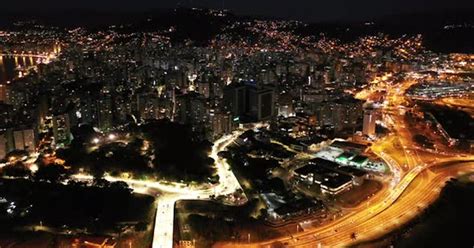 Night florianopolis Beach Brazil. International tourism landmark ...