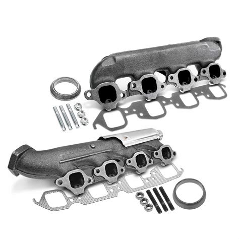 2 Pcs Left And Right Exhaust Manifold With Gasket For Chevrolet C1500 Gmc K3500 88 95 A Premium